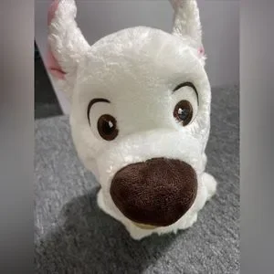 Disney Toys Disney Bolt Sitting Down Dog Red Collar Plush